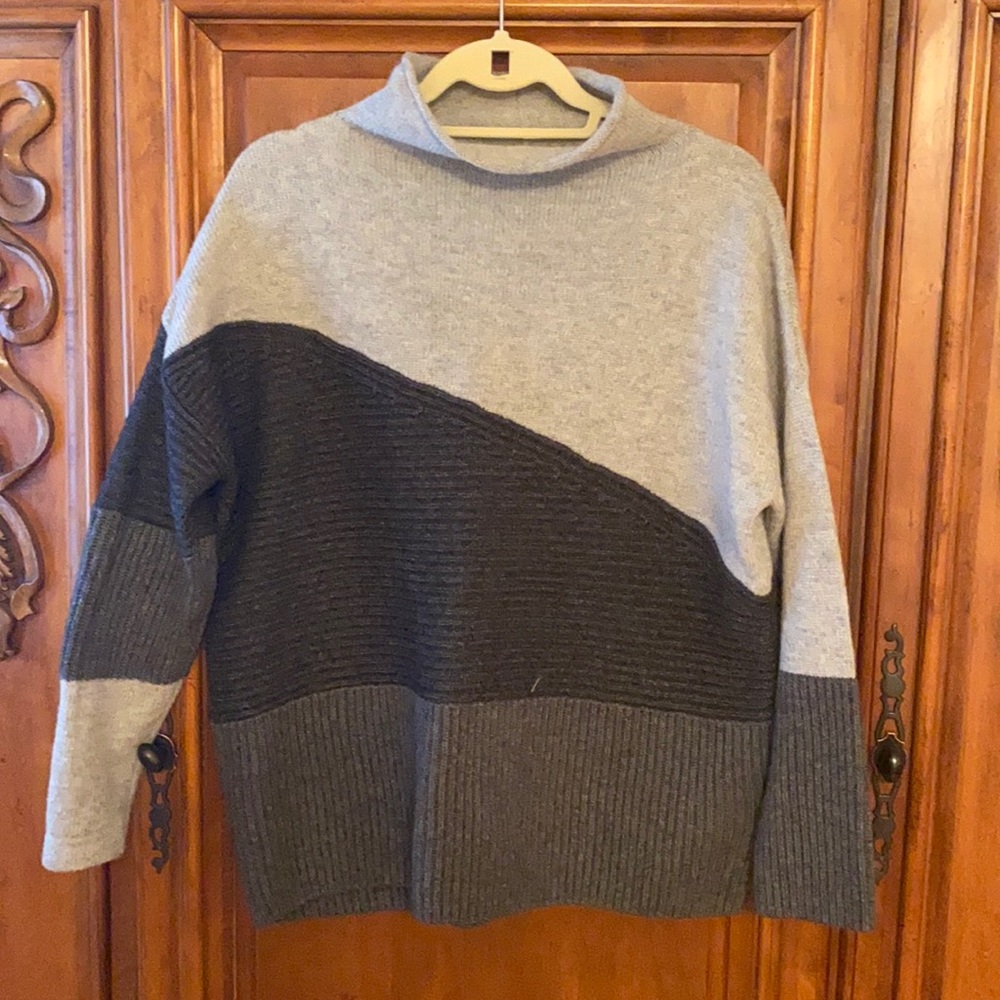 sweater with mock turtle neck